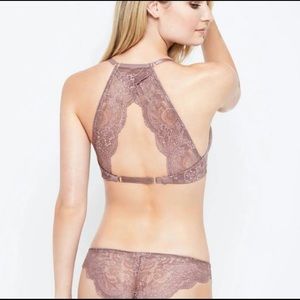 NWT | Third Love | 32G Lace Racerback Bra Lavender Front Closure